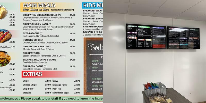 Smiths Food Bar (Dodworth Road) Menu
