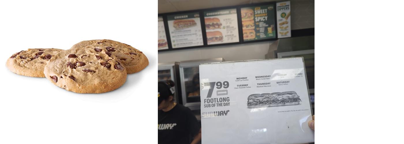 Subway Menu