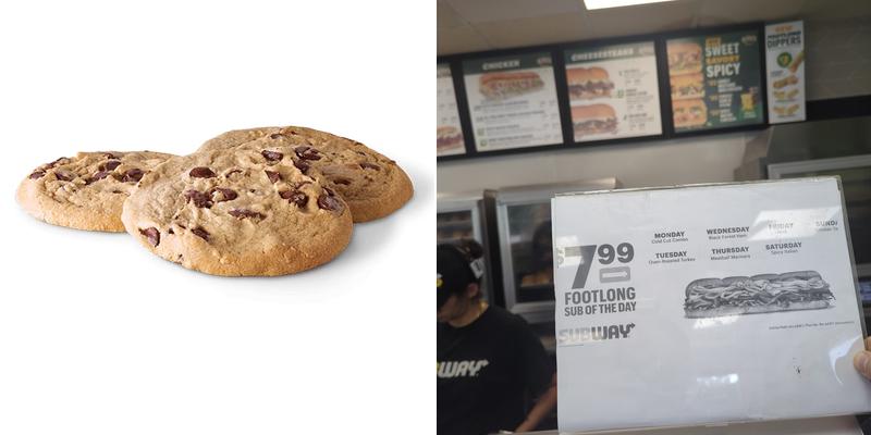 Subway Menu