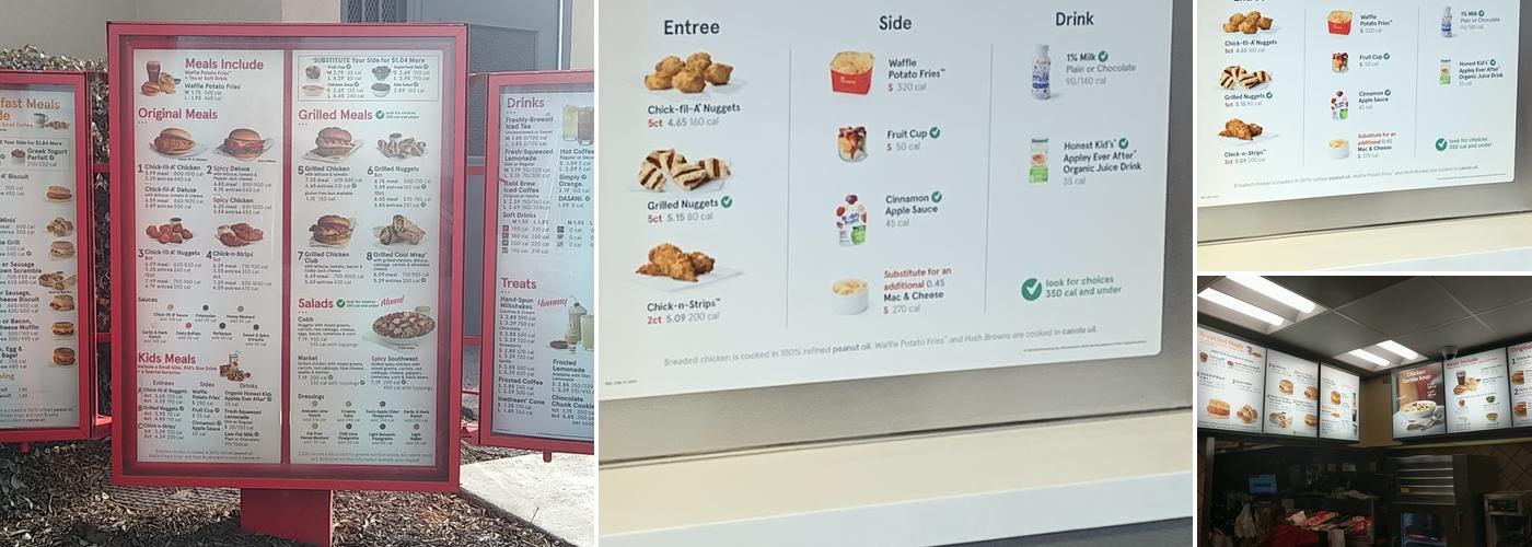 Chick-fil-A Menu