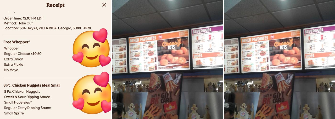 Burger King Menu