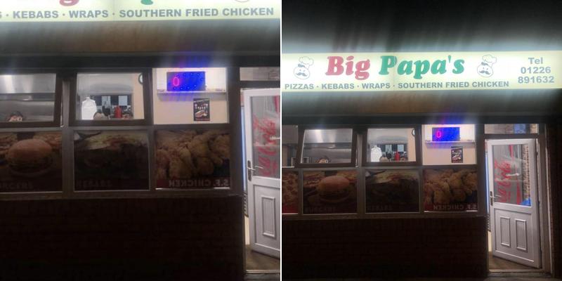 Big Pappa's pizza takeaway