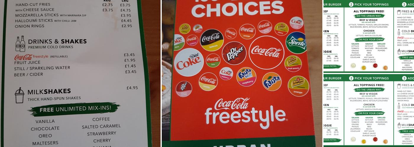 Urban Fresh Burgers & Fries - Barnsley Menu