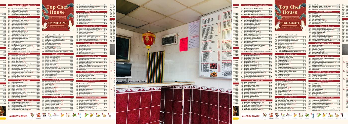 Top Chef House Menu