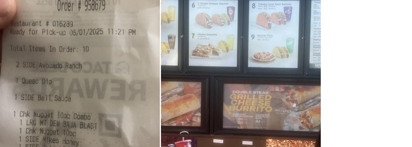 Taco Bell Menu