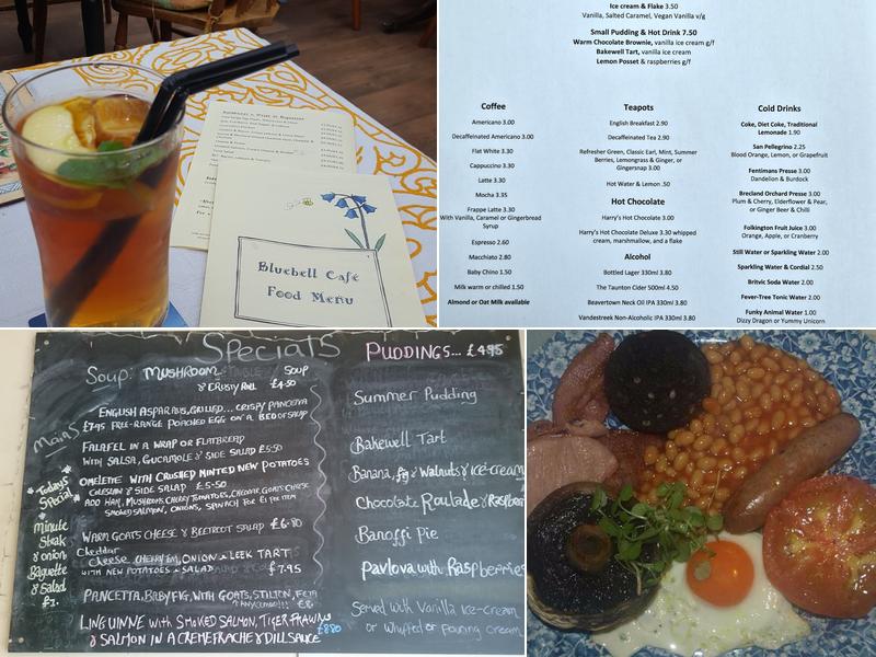 Bluebell Cafe Menu