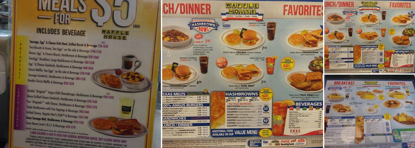 Waffle House Menu