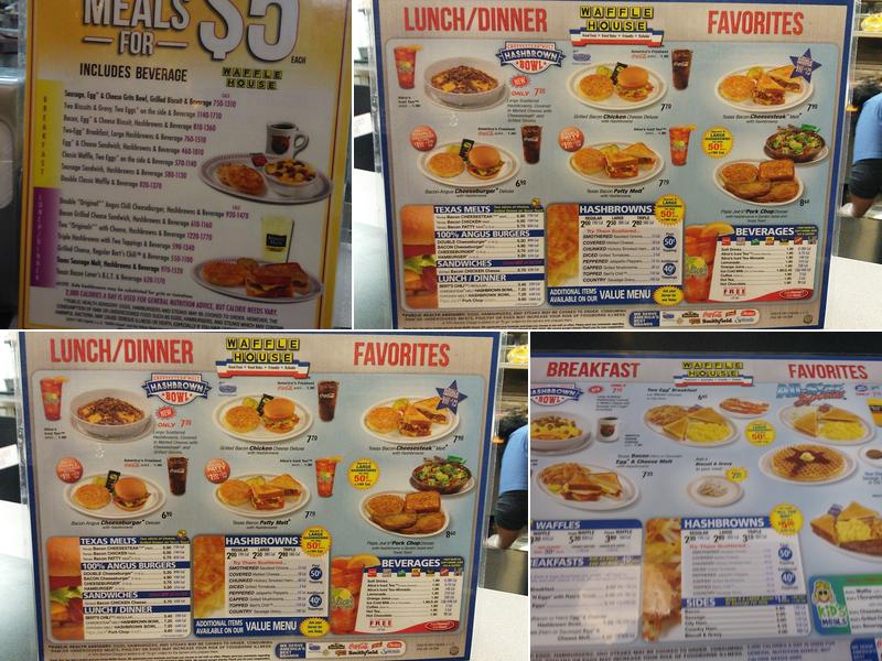 Waffle House Menu