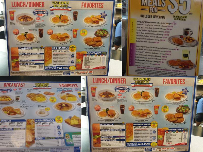 Waffle House Menu