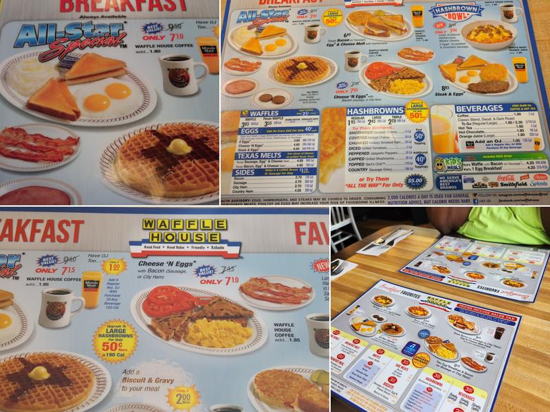 Waffle House Menu