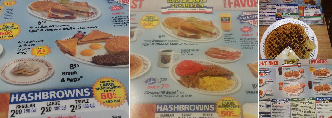 Waffle House Menu