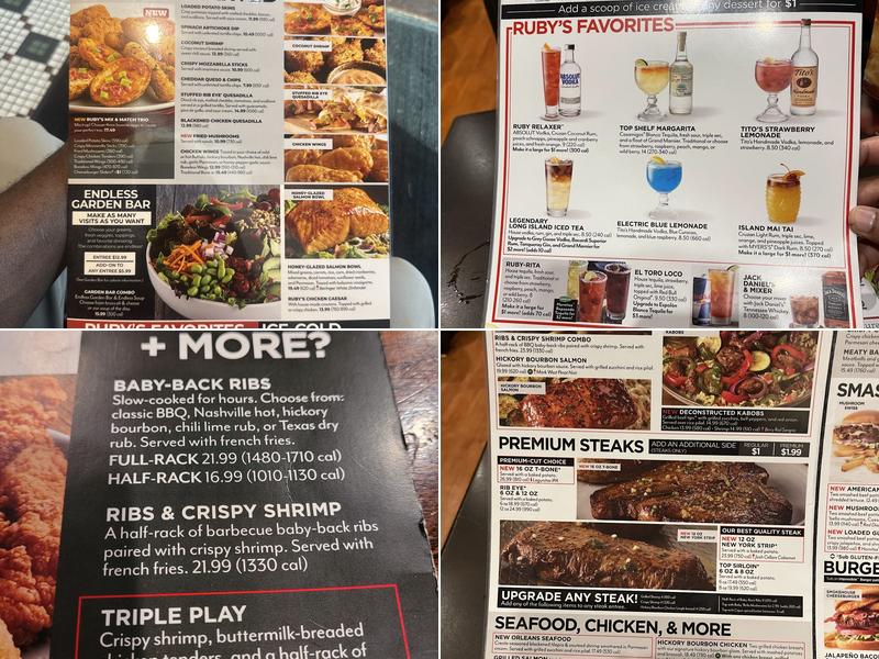Ruby Tuesday Menu