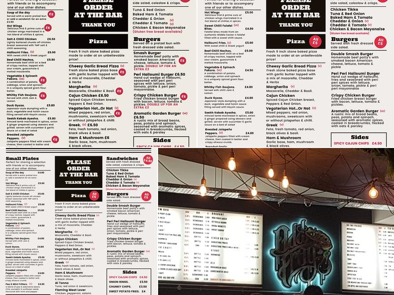 The Meeting Place Menu