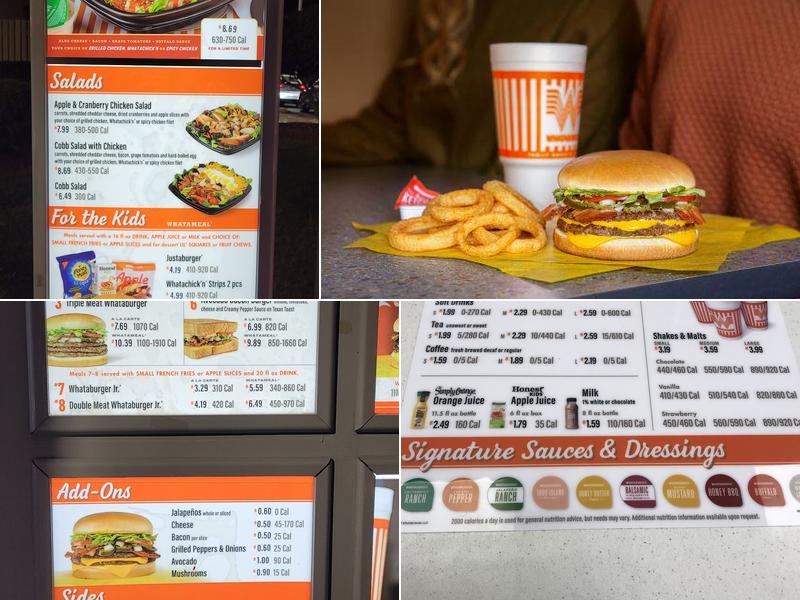 Whataburger Menu