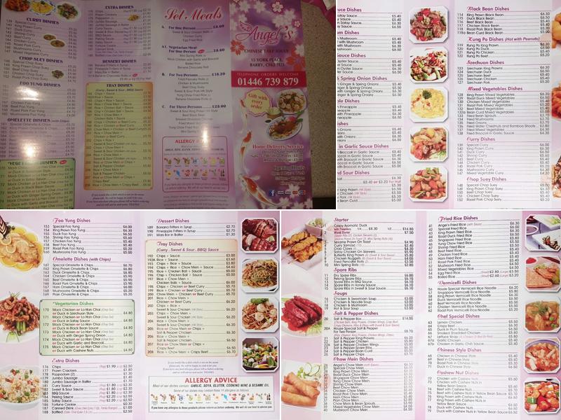 angelschinese.co.uk Menu