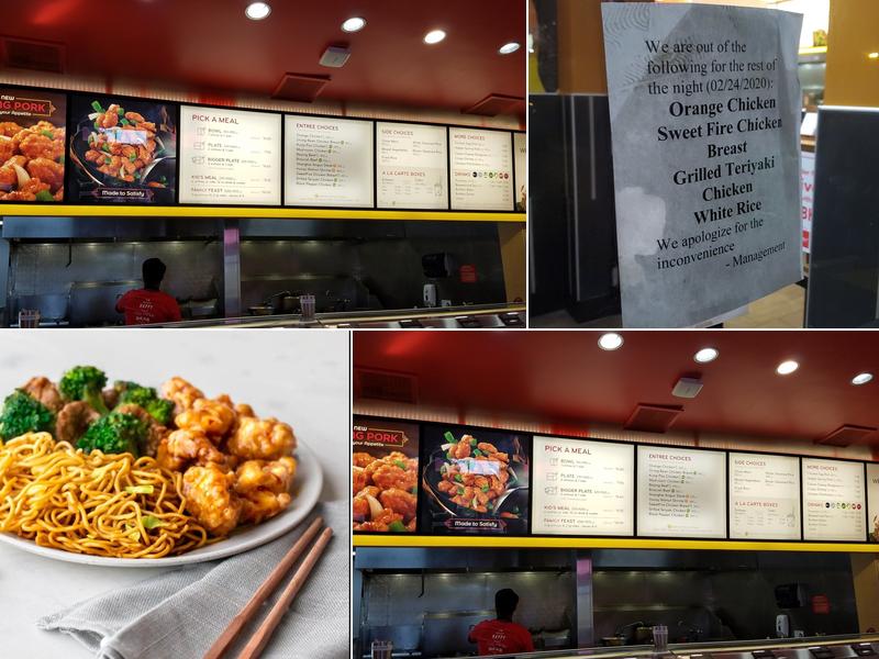 Panda Express Menu