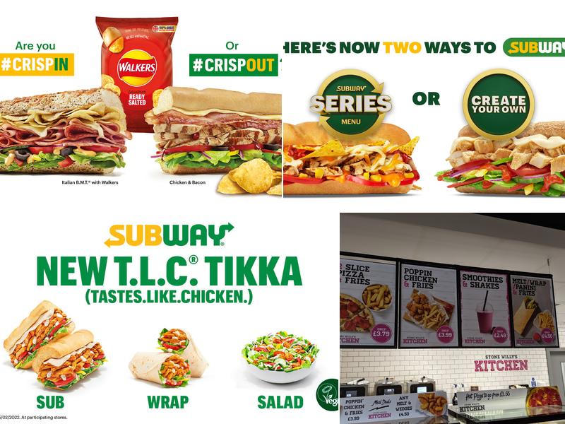 Subway Menu