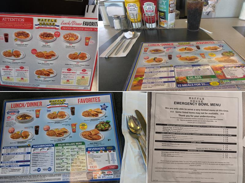 Waffle House Menu
