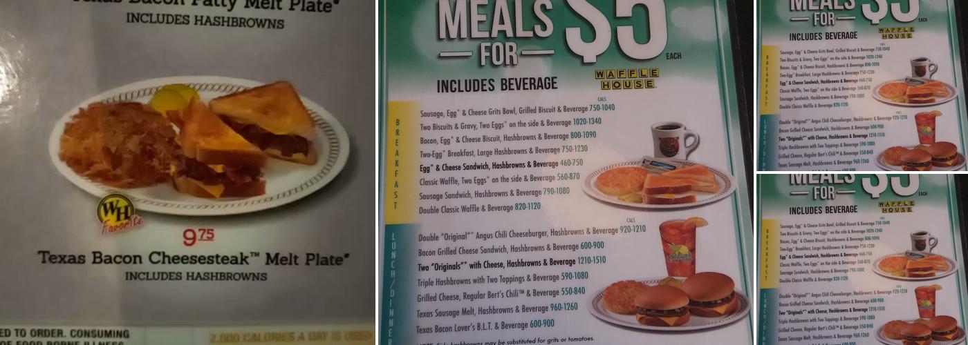 Waffle House Menu