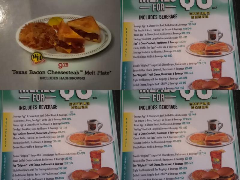 Waffle House Menu