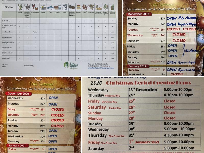 Regent Chinese Takeaway Ltd Menu