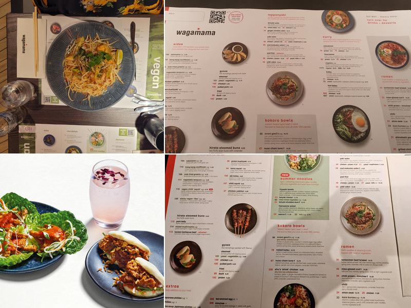 wagamama basildon Menu