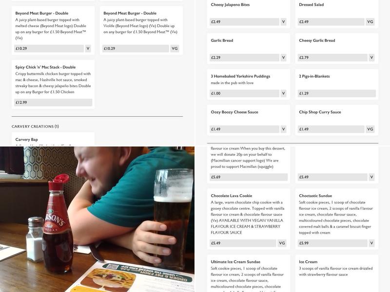 Dick Turpin Wickford Menu