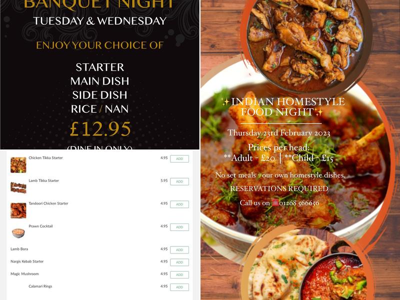 Amala | Indian Restaurant, Bar & Takeaway Menu