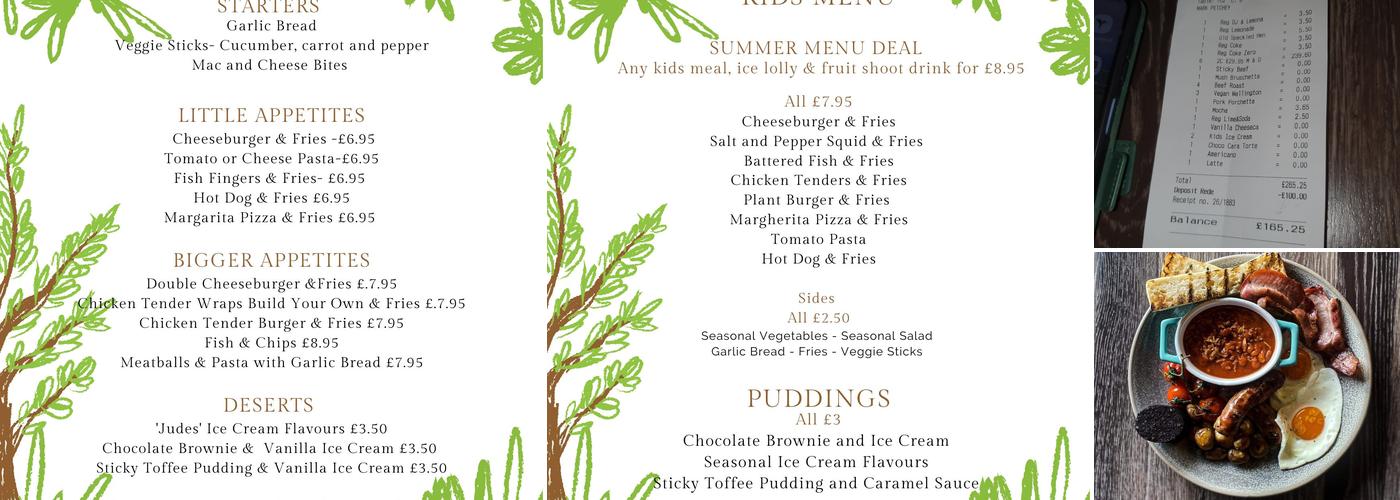The White Horse Ramsden Heath Menu