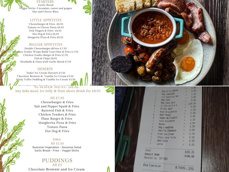 The White Horse Ramsden Heath Menu