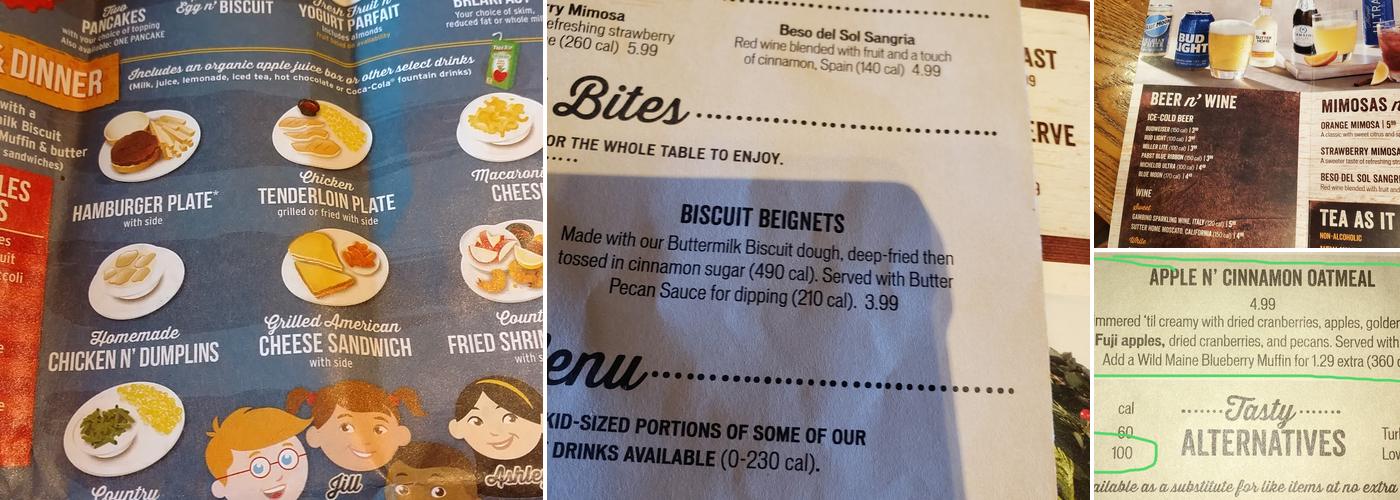 Cracker Barrel Old Country Store Menu