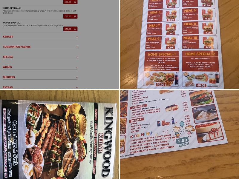 Kingswood Kebab & Cafe Menu