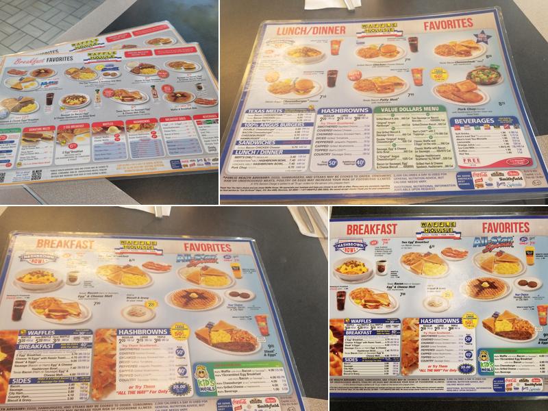 Waffle House Menu