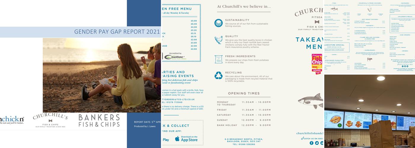 Churchill's Fish & Chips Pitsea Menu