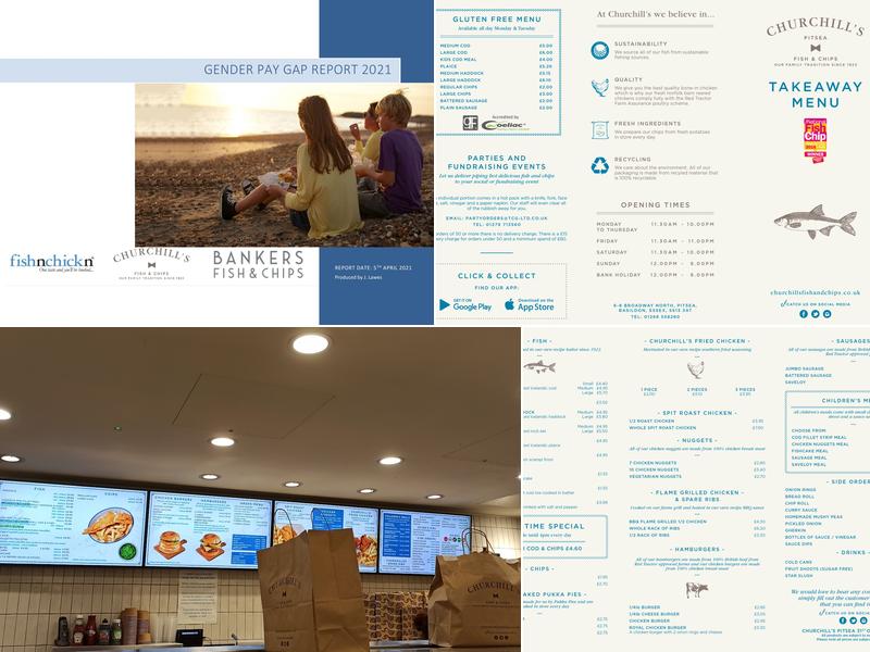 Churchill's Fish & Chips Pitsea Menu