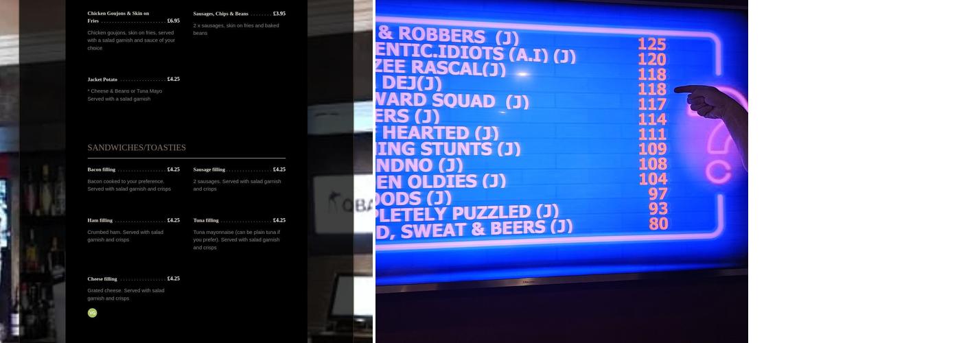 Q Ball Sports Bar Menu