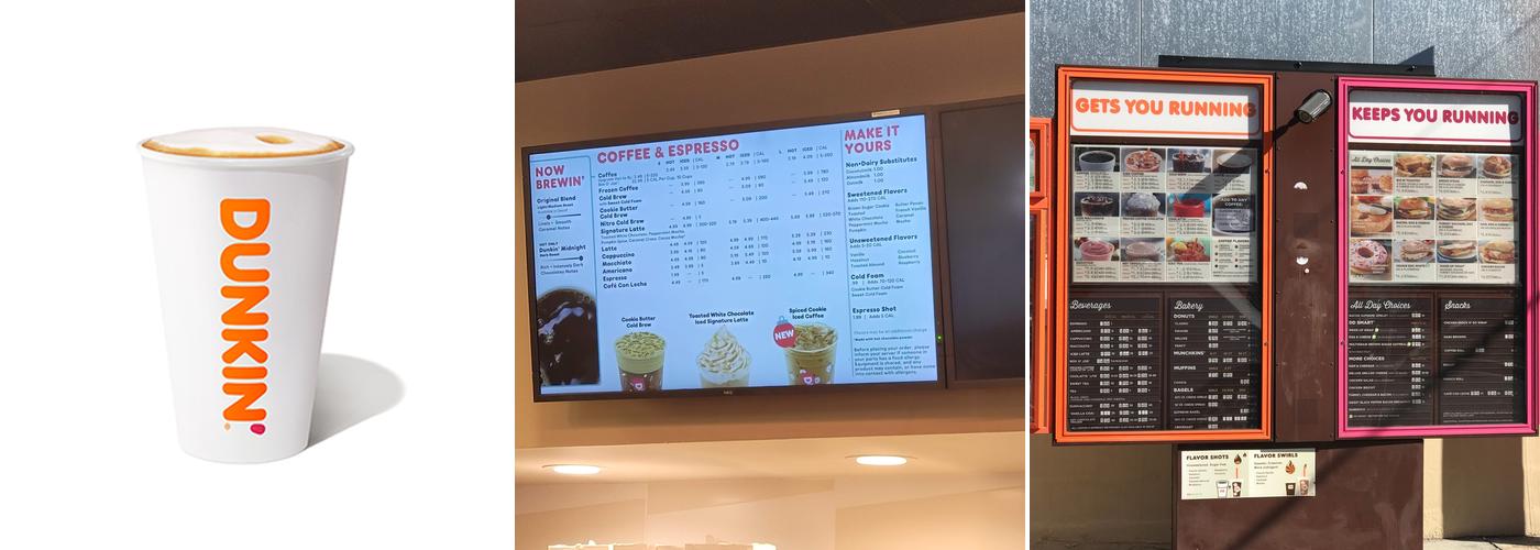 Dunkin' Menu