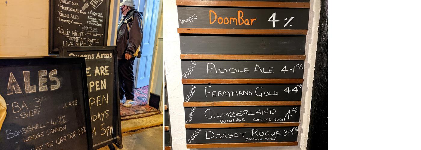 The Queens Arms Menu