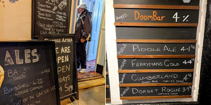 The Queens Arms Menu