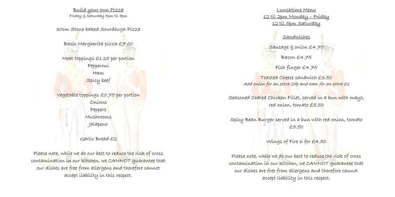 The Soldiers Return Menu