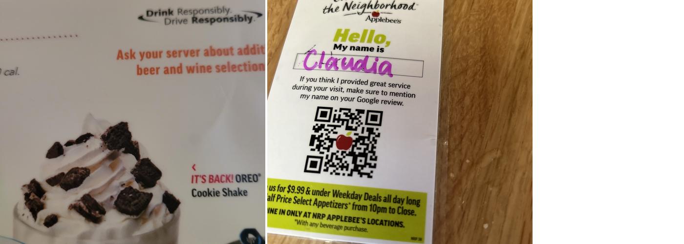Applebee's Grill + Bar Menu