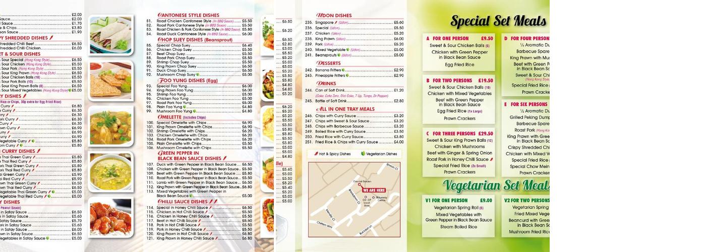 Oriental Garden Menu