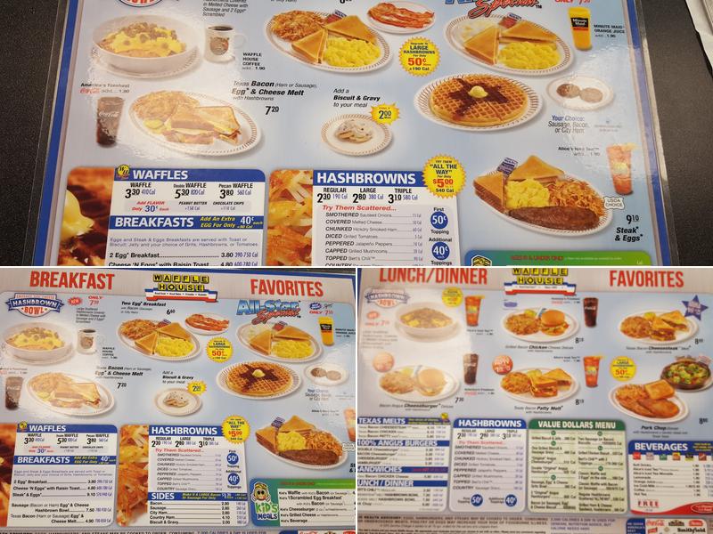 Waffle House Menu