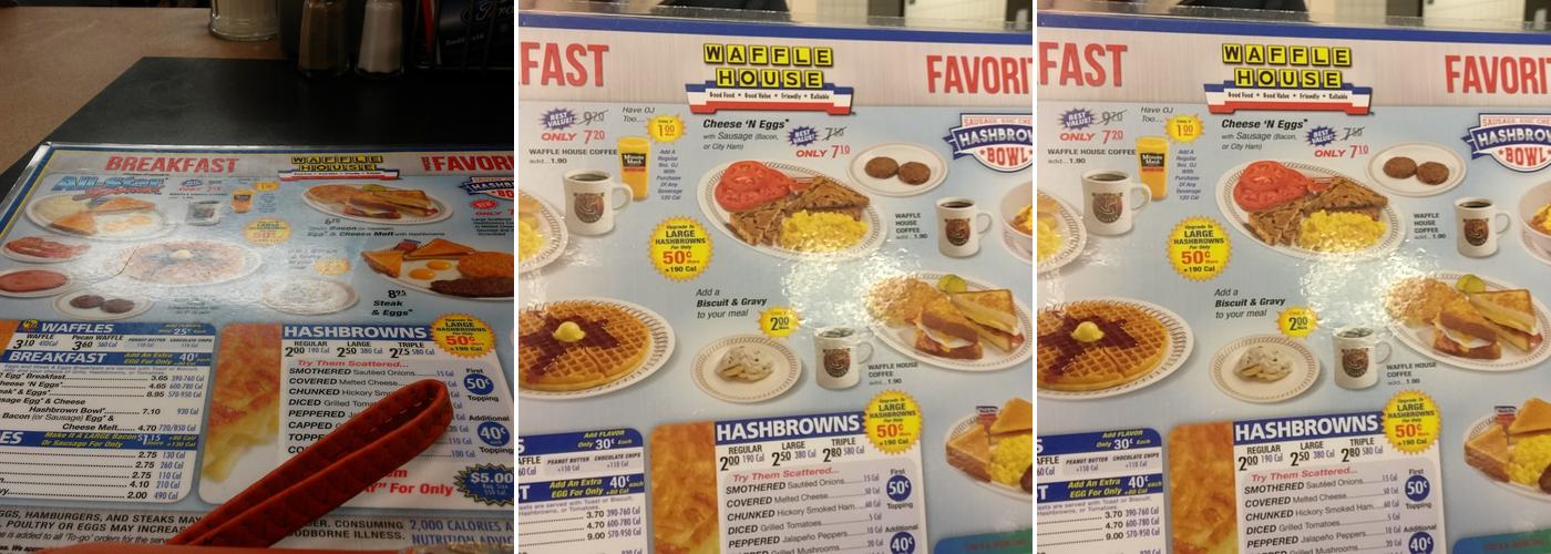 Waffle House Menu
