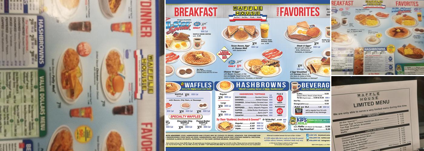 Waffle House Menu