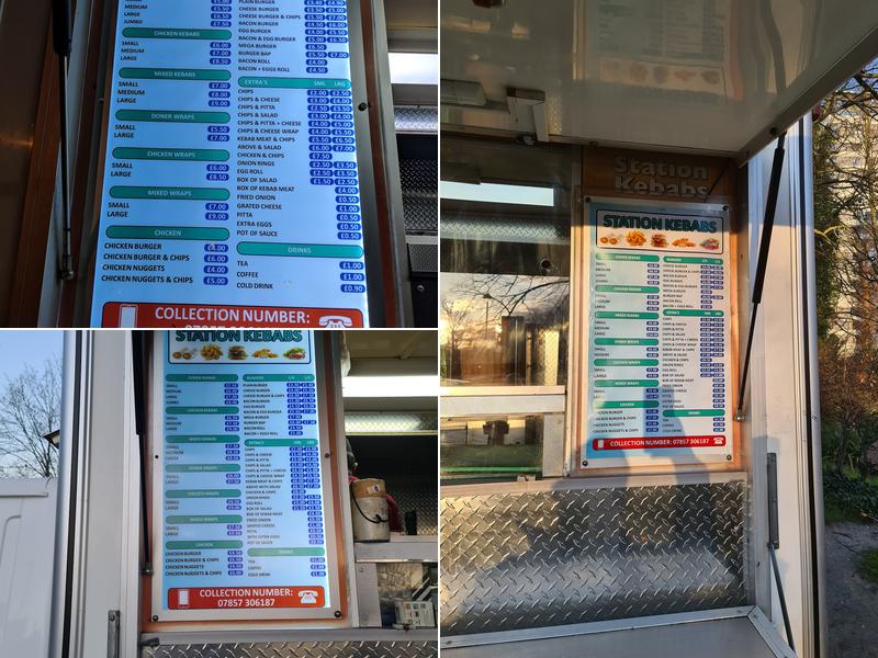 Station Kebabs Menu