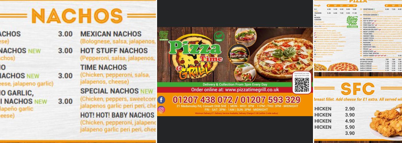 Pizza Time Grill Menu