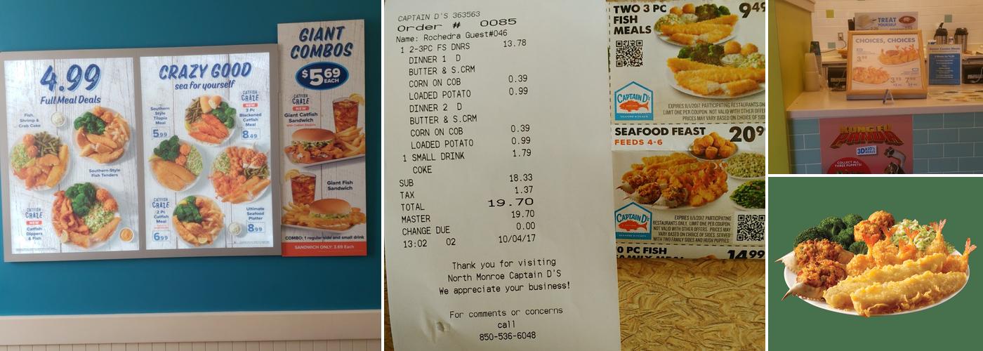 Captain D's Menu