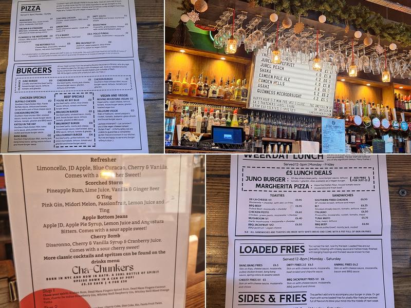 Juno Bar and Kitchen Menu