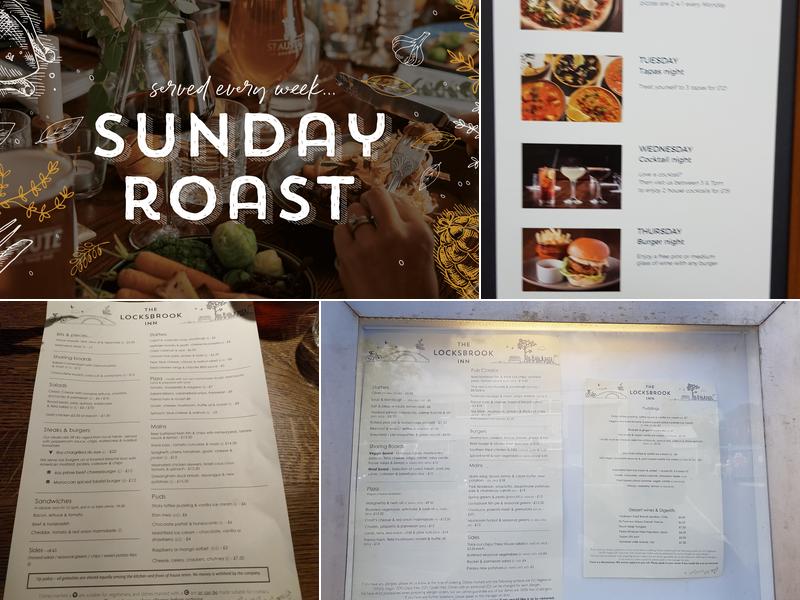 The Locksbrook Inn Gastropub Bath Menu